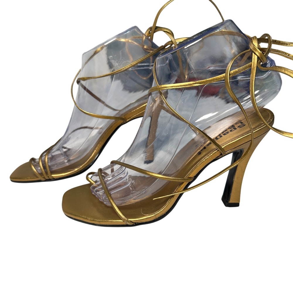 Sergio Zelzer Strappy Lace Up Gladiator Sandals Womens Sz 6 Y2K Handmade‎ Brazil
